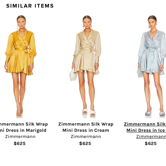 NWOT Zimmerman Sky Wrap Dress - Picture 3 of 5